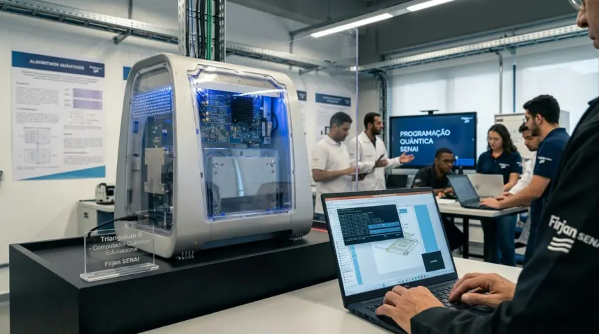 Computador quântico educacional chega ao Senai para preparar profissionais do futuro