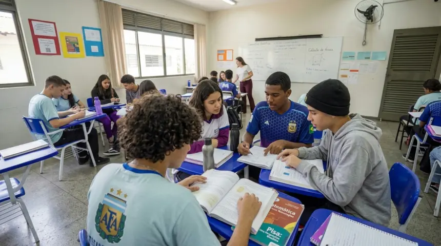 Desempenho escolar no Brasil reduz distância para países desenvolvidos no Pisa Desempenho escolar no Brasil reduz distância para países desenvolvidos no Pisa
