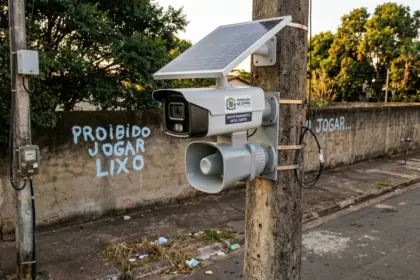 Goiânia testa câmeras inteligentes para coibir descarte irregular de lixo