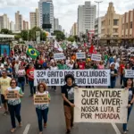 Grito dos Excluídos mobiliza centenas em Goiânia durante o 7 de setembro