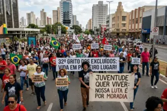Grito dos Excluídos mobiliza centenas em Goiânia durante o 7 de setembro
