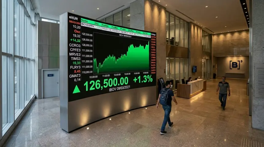 Ibovespa registra alta expressiva e alcança maior patamar em quatro meses Ibovespa registra alta expressiva e alcança maior patamar em quatro meses