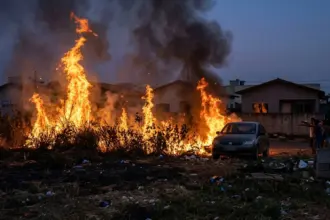 Incêndio em terreno baldio de Anápolis gera pânico entre moradores