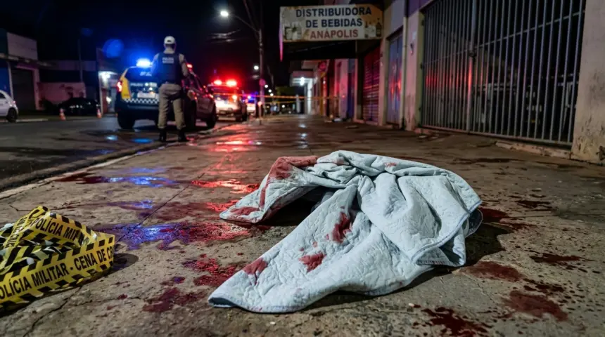 Jovem é socorrido após ser esfaqueado e encontrado em calçada de Anápolis Jovem é socorrido após ser esfaqueado e encontrado em calçada de Anápolis