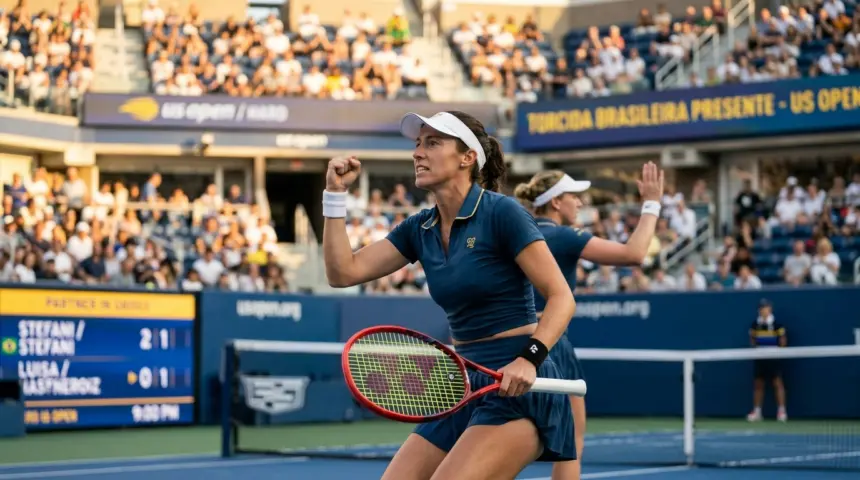 Luisa Stefani avança às quartas de final das duplas femininas no US Open após vitória expressiva Luisa Stefani avança às quartas de final das duplas femininas no US Open após vitória expressiva
