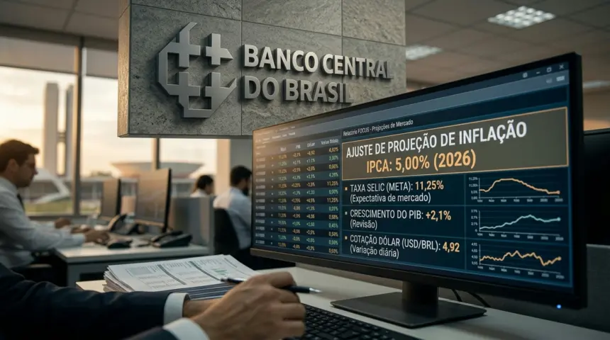 Mercado financeiro ajusta projeção da inflação para 5% em 2026