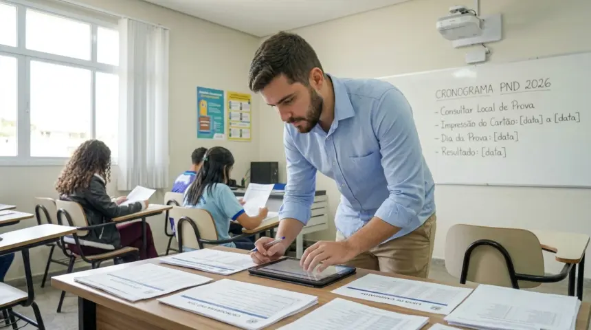 PND 2026 libera cartão de confirmação para candidatos com local de prova