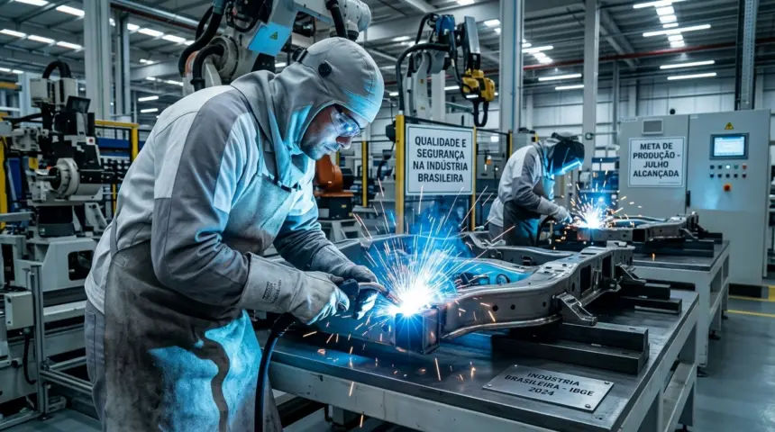 Produção industrial brasileira reage em julho e encerra ciclo de quedas Produção industrial brasileira reage em julho e encerra ciclo de quedas