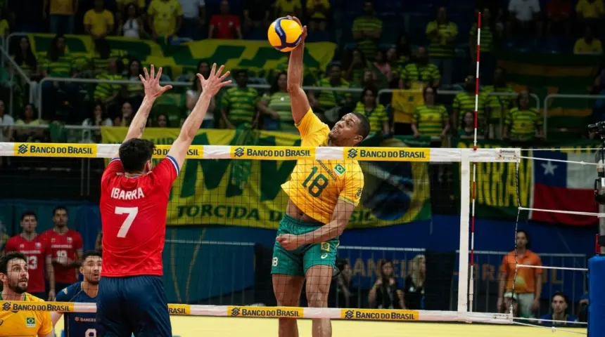 Seleção brasileira de vôlei supera o Chile por 3 a 0 na abertura do Sul-americano Seleção brasileira de vôlei supera o Chile por 3 a 0 na abertura do Sul-americano