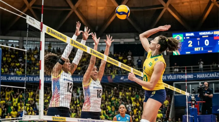 Seleção feminina de vôlei atropela Venezuela por 3 a 0 na estreia rumo a Los Angeles 2028