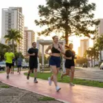 Viral nas redes sociais: corredora expõe rotina inusitada na avenida Ricardo Paranhos