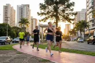 Viral nas redes sociais: corredora expõe rotina inusitada na avenida Ricardo Paranhos