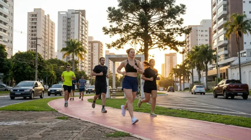 Viral nas redes sociais: corredora expõe rotina inusitada na avenida Ricardo Paranhos Viral nas redes sociais: corredora expõe rotina inusitada na avenida Ricardo Paranhos